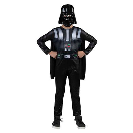 KROEGER Costumes Star Wars Darth Vader Value Costume for Kids, Jumpsuit and Mask