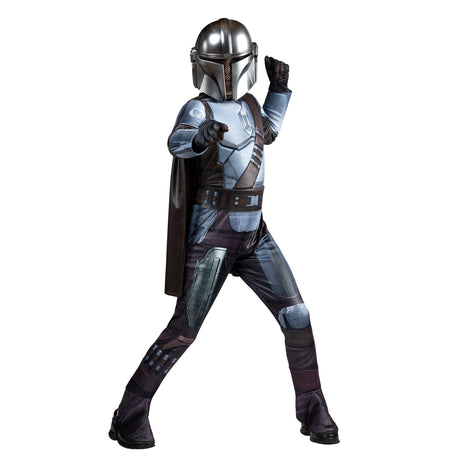 KROEGER Costumes Star Wars Mandalorian Premium Costume for Kids, Beskar Armor