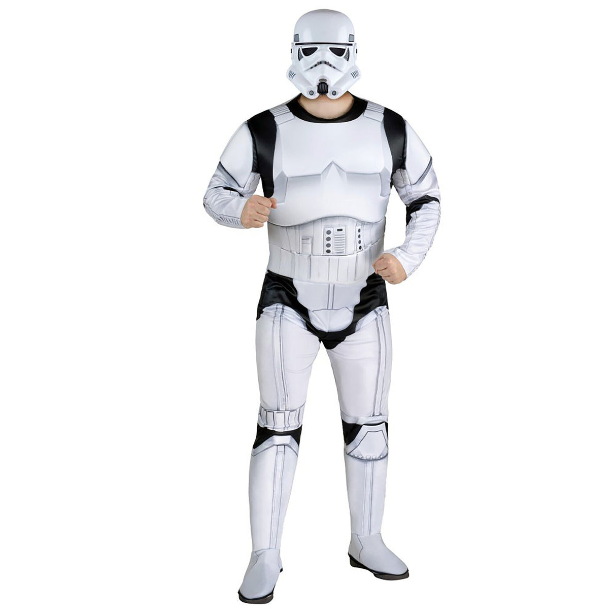 KROEGER Costumes Star Wars Stormtrooper Qualux Costume for Adults, Jumpsuit and Mask