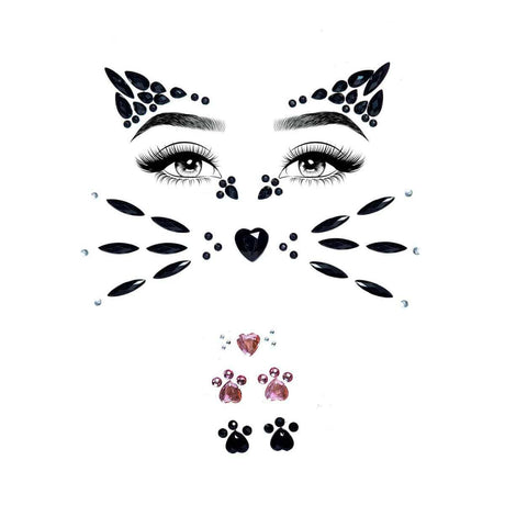 Buy Costume Accessories Animal Adhesive Face Jewels sold at Party Expert