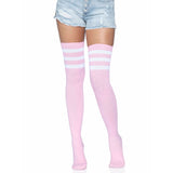 LEG AVENUE/SKU DISTRIBUTORS INC Costume Accessories Light Pink Athletic Thigh-High Hosiery for Adults 714718390598