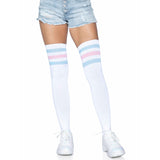 LEG AVENUE/SKU DISTRIBUTORS INC Costume Accessories White Athletic Thigh-High Hosiery for Adults 714718560311