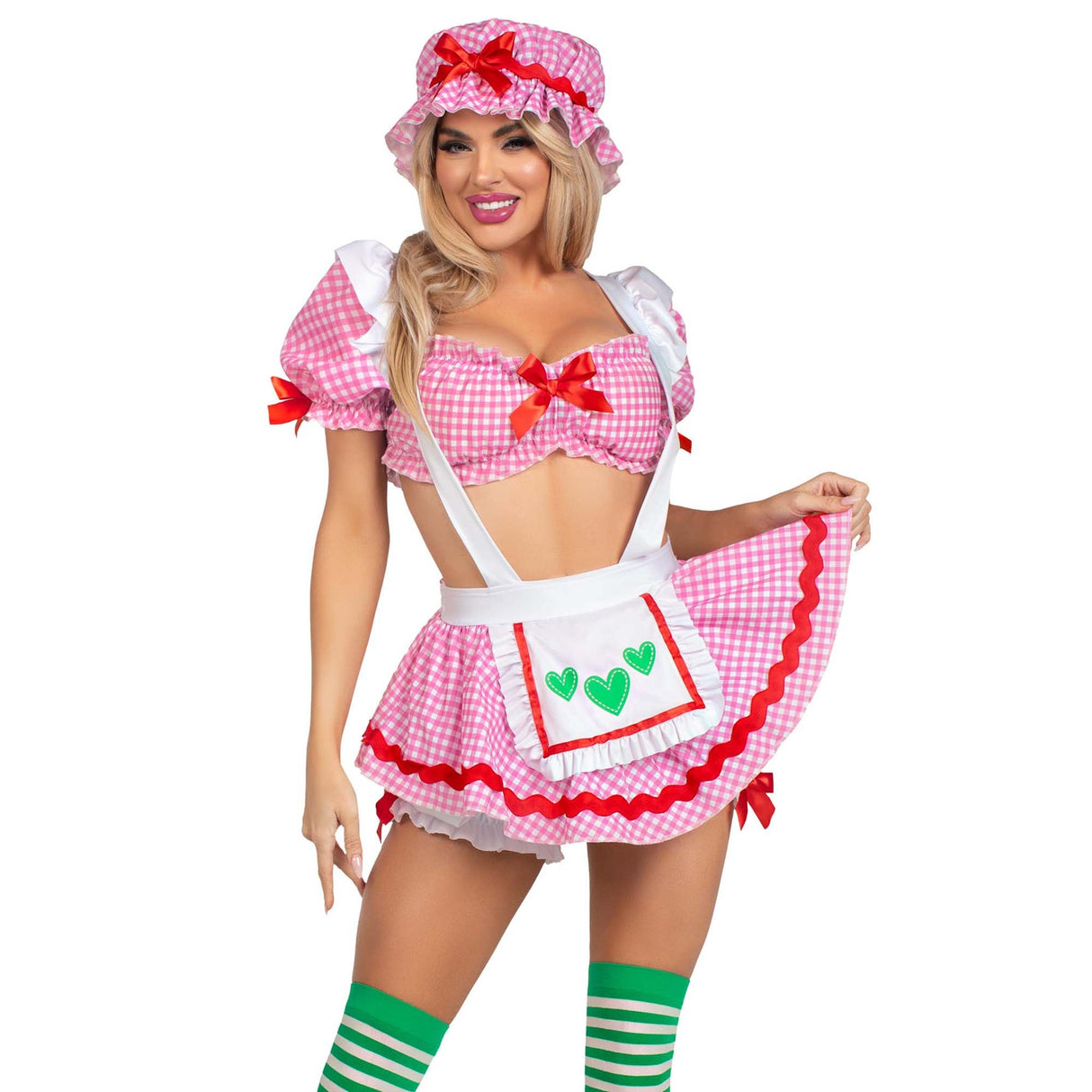 LEG AVENUE/SKU DISTRIBUTORS INC Costumes Berry Babe Costume for Adults, Pink Crop Top and Skirt