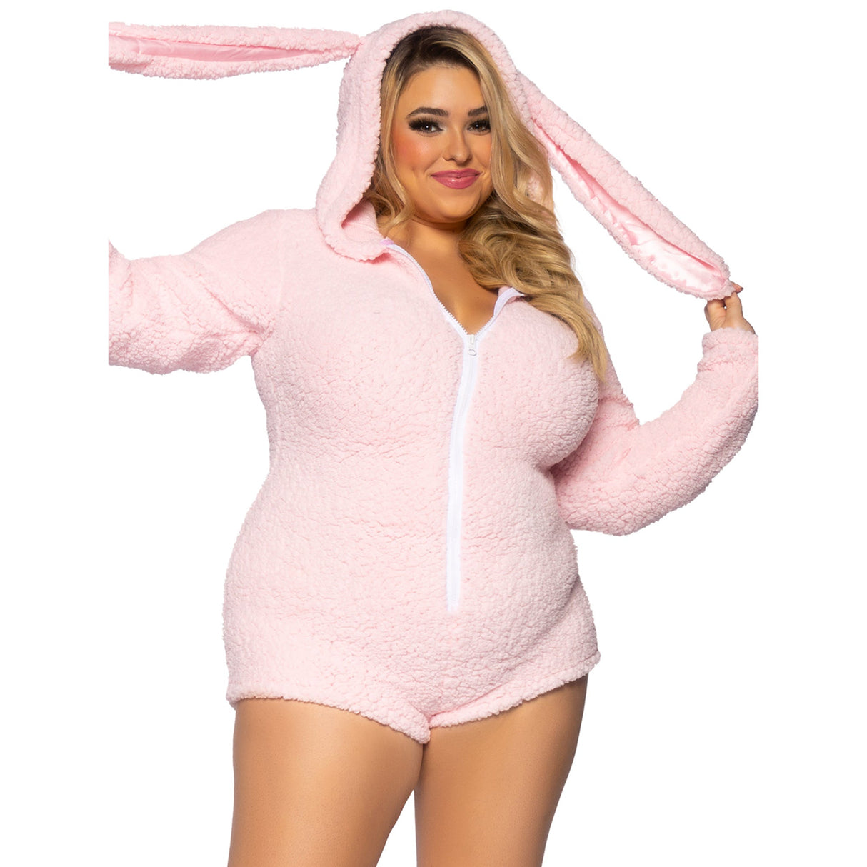 LEG AVENUE/SKU DISTRIBUTORS INC Costumes Cuddle Bunny Plus Size Costume for Adults, Pink Romper