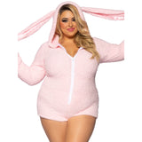 LEG AVENUE/SKU DISTRIBUTORS INC Costumes Cuddle Bunny Plus Size Costume for Adults, Pink Romper