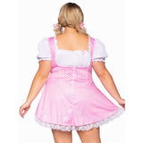 LEG AVENUE/SKU DISTRIBUTORS INC Costumes Gingham Costume for Plus Size Adults, pink Dress with Apron