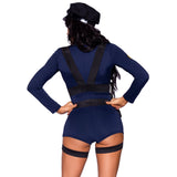 LEG AVENUE/SKU DISTRIBUTORS INC Costumes Sexy Cop Costume for Adults, Blue Romper