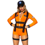 LEG AVENUE/SKU DISTRIBUTORS INC Costumes Space Command Sexy Costume for Adults, Orange Romper