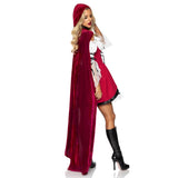 LEG AVENUE/SKU DISTRIBUTORS INC Costumes Storybook Red Riding Hood Costume for Adults, Red and White Dress