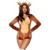 LEG AVENUE/SKU DISTRIBUTORS INC Costumes Ultra Soft Fawn Sexy Costume for Adults, Brown Romper