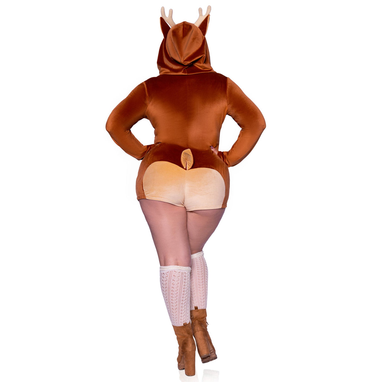 LEG AVENUE/SKU DISTRIBUTORS INC Costumes Ultra Soft Fawn Sexy Plus Size Costume for Adults, Brown Romper