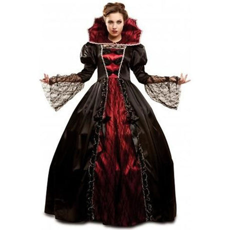 MY OTHER ME FUN COMPANY Costumes Vampire Deluxe Costume for Adults, Black and Red long Dress