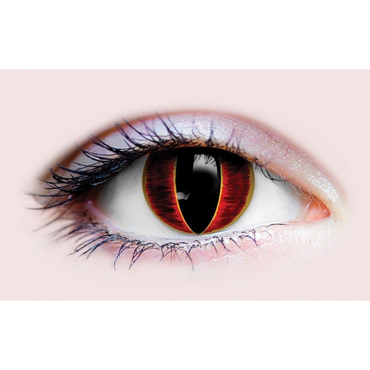 Buy Costume Accessories Sauron contact lenses, 3 months usage sold at Party Expert