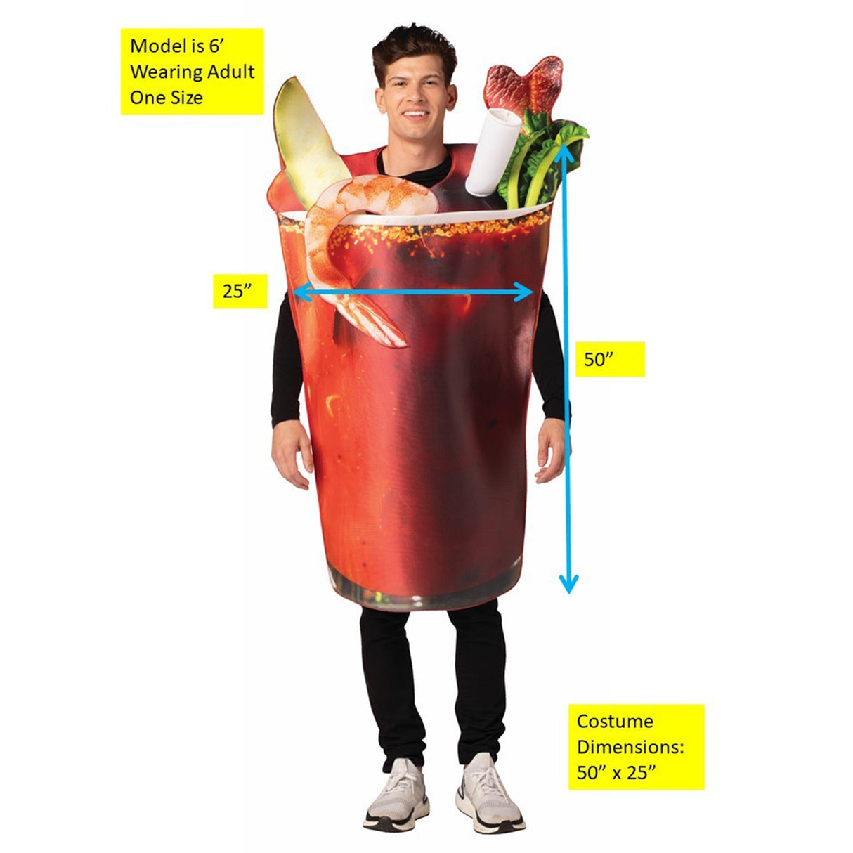 RASTA IMPOSTA PRODUCTS Costumes Bloody Mary Drink Costume for Adults 791249712105