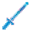 RHODE ISLAND NOVELTY Costume Accessories Light-Up Blue Pixel Sword
