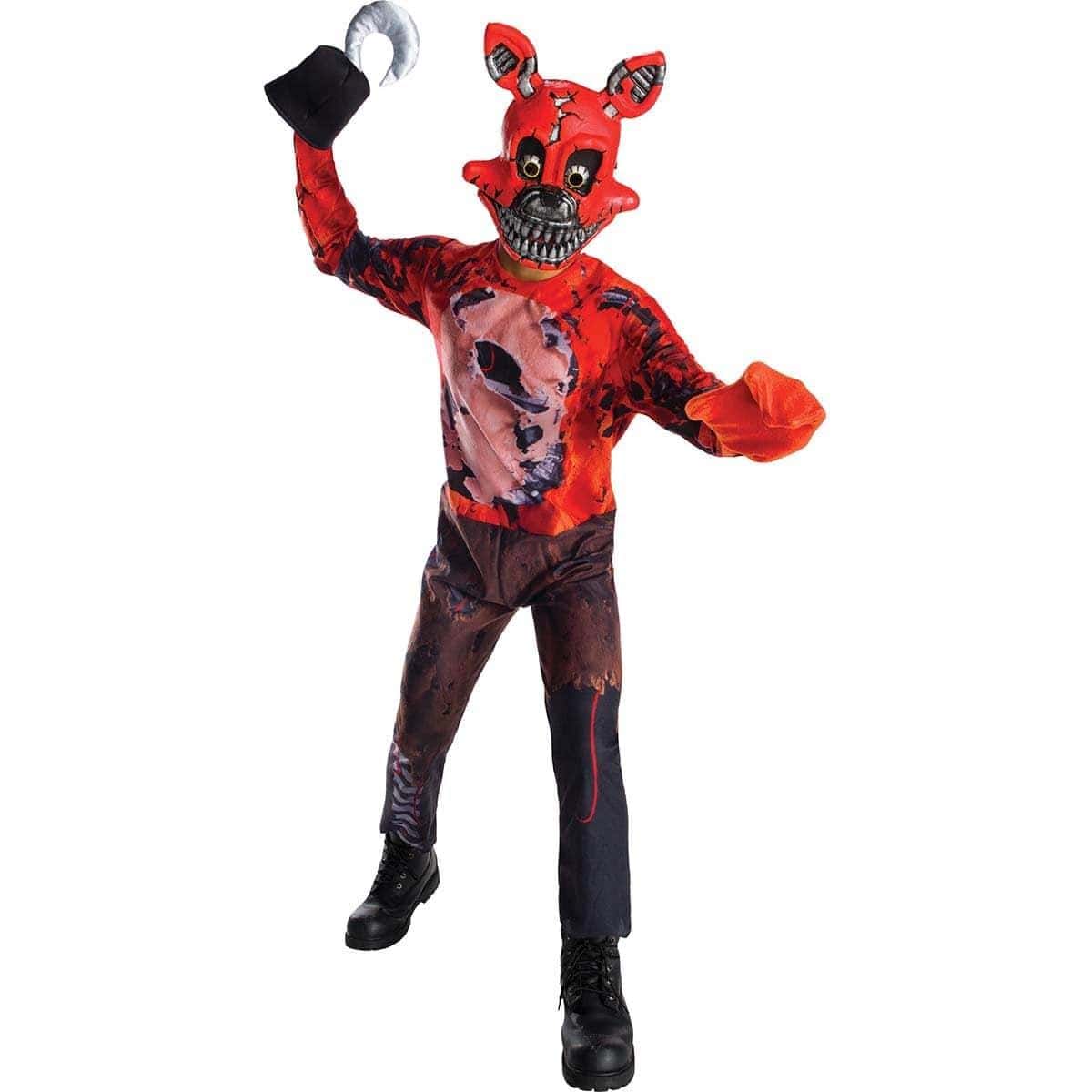 Buy Costumes Nightmare Foxy Deluxe Costume for Kids, Five Nights at Freddy's 4 sold at Party Expert