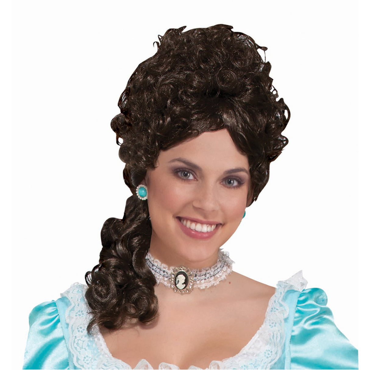 RUBIES II (Ruby Slipper Sales) Costume Accessories Brown Colonial Lady Wig for Adults 721773780929