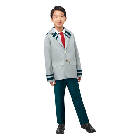 RUBIES II (Ruby Slipper Sales) Costumes My Hero Academia School Uniform Costume for Kids, Grey Jacket