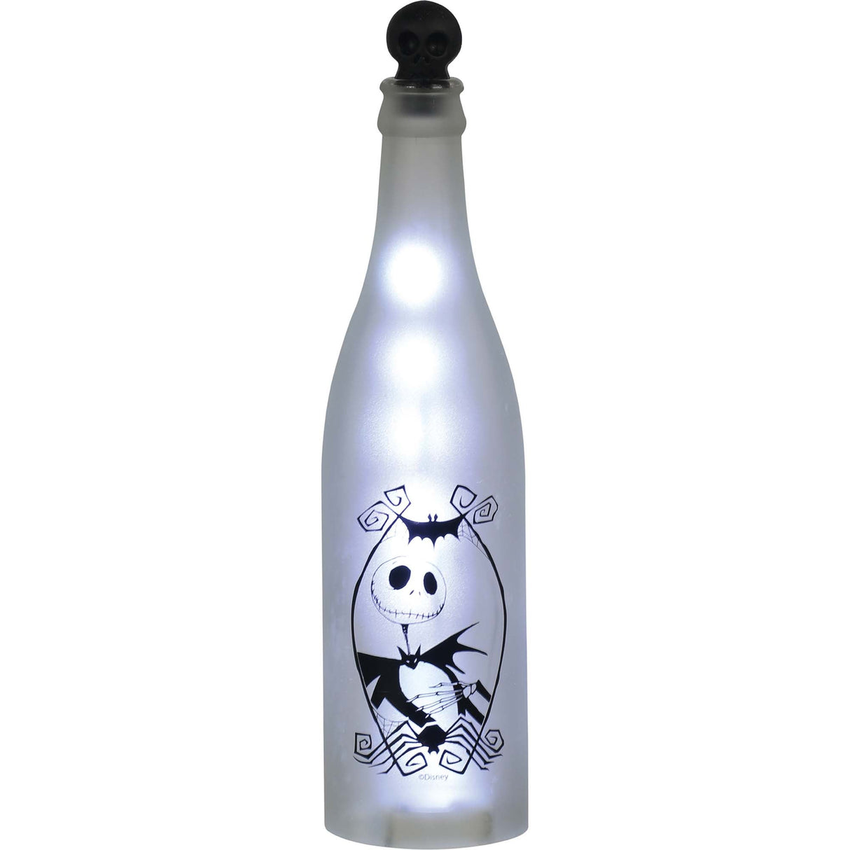 SEASONS HK USA INC Halloween Nightmare Before Christmas Jack Skellington Light-Up Bottle, 1 Count