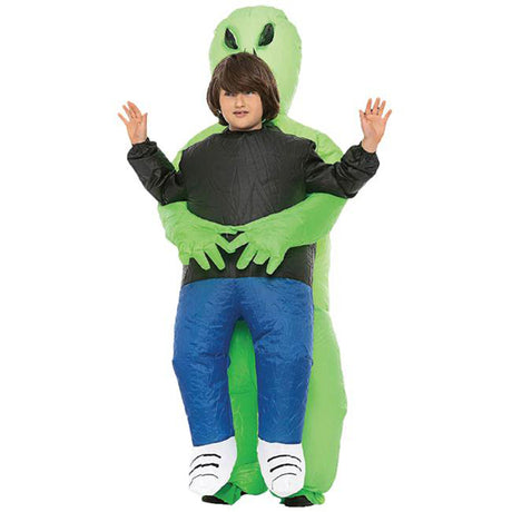 STUDIO HALLOWEEN Costumes Inflatable Alien Costume for Kids 810073314436