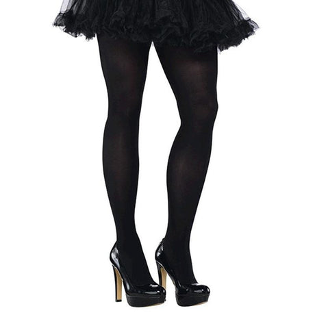 Buy Costume Accessories Black tights for plus size women sold at Party Expert
