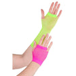 Buy Costume Accessories Neon fishnet glove set for adults sold at Party Expert