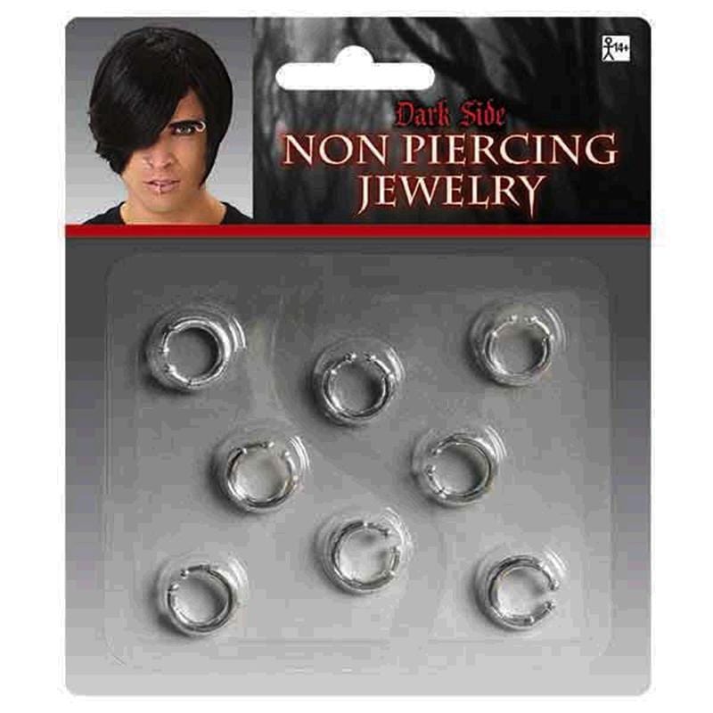 Buy Costume Accessories Non piercing jewelry, 8 per package sold at Party Expert