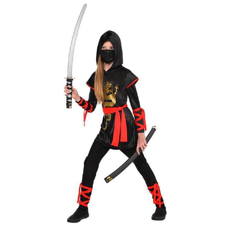 Buy Costumes Red Dragon Ninja Costume for Kids sold at Party Expert