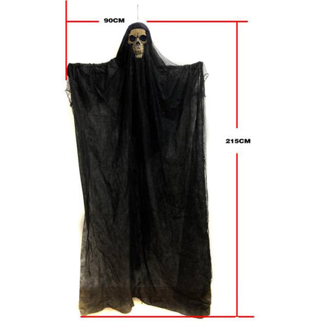 SUNSTAR INDUSTRIES Halloween Hanging Black Reaper, 84 in 762543631560