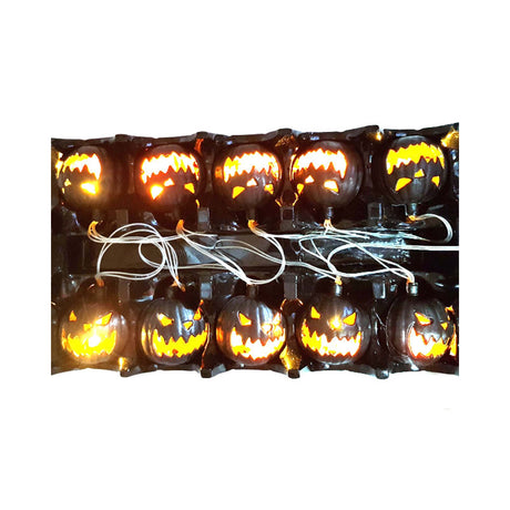 SUNSTAR INDUSTRIES Halloween Jack O'lantern Light-Up Garland, 89 Inches, 1 Count 762543616093