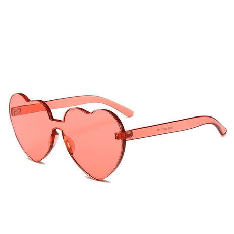 Buy Costume Accessories Light Red Fashion Shaped Sunglasses for adults sold at Party Expert