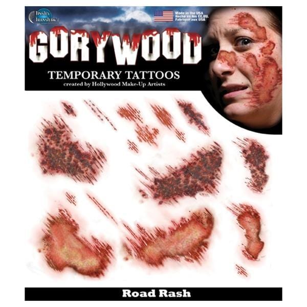 Buy Costume Accessories Road rash trauma temporary tattoo sold at Party Expert