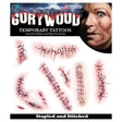 Buy Costume Accessories Stapled & stitched trauma temporary tattoos sold at Party Expert
