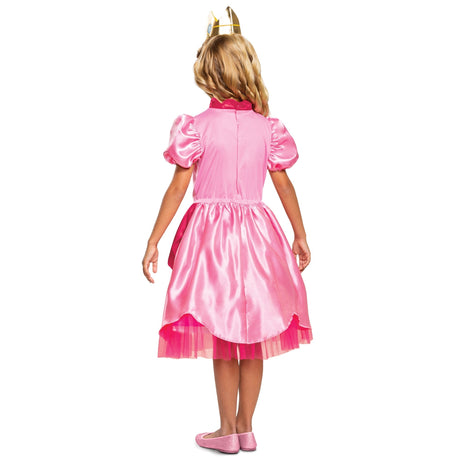 TOY-SPORT Costumes Peach Classic Costume for Kids, Super Mario Bros.