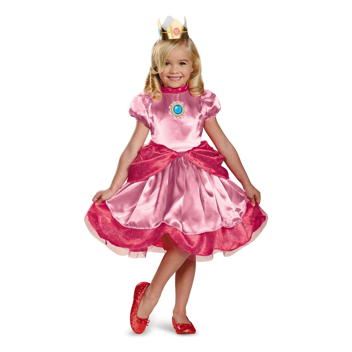 TOY-SPORT Costumes Princess Peach Deluxe Costume for Toddlers, Super Mario Bros.