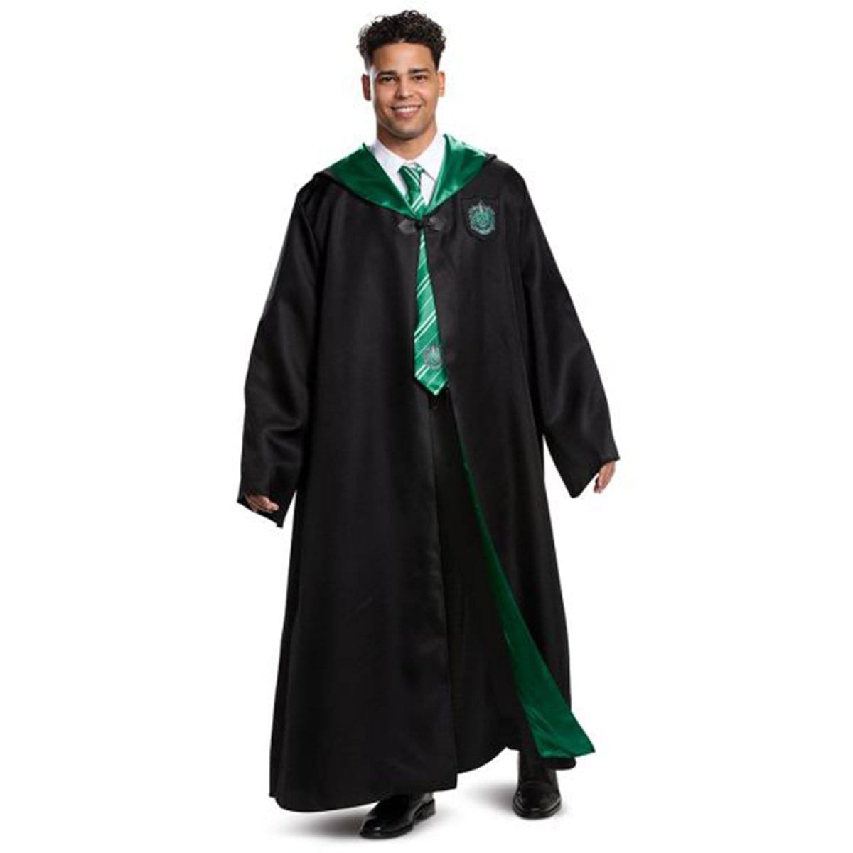 Buy Costumes Slytherin Deluxe Robe for Adults, Harry Potter sold at Party Expert