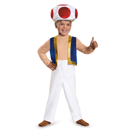 TOY-SPORT Costumes Toad Costume for Toddlers, Super Mario Bros.