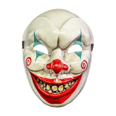 TRICK OR TREAT STUDIOS INC Costume Accessories The Deep Web Murdershow Gnarly the Clown mask for Adults 811501036326
