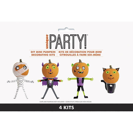 Buy Halloween Cat & Pumpkin Mini Pumpkin Decorating Kit sold at Party Expert