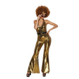 YIWU BAIGE CRAFT CO .L TD Costumes 70s Disco Costume for Adults, Gold Jumpsuit